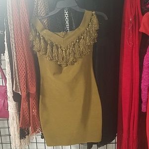 Safari Green Dress, Stepping out tonight!